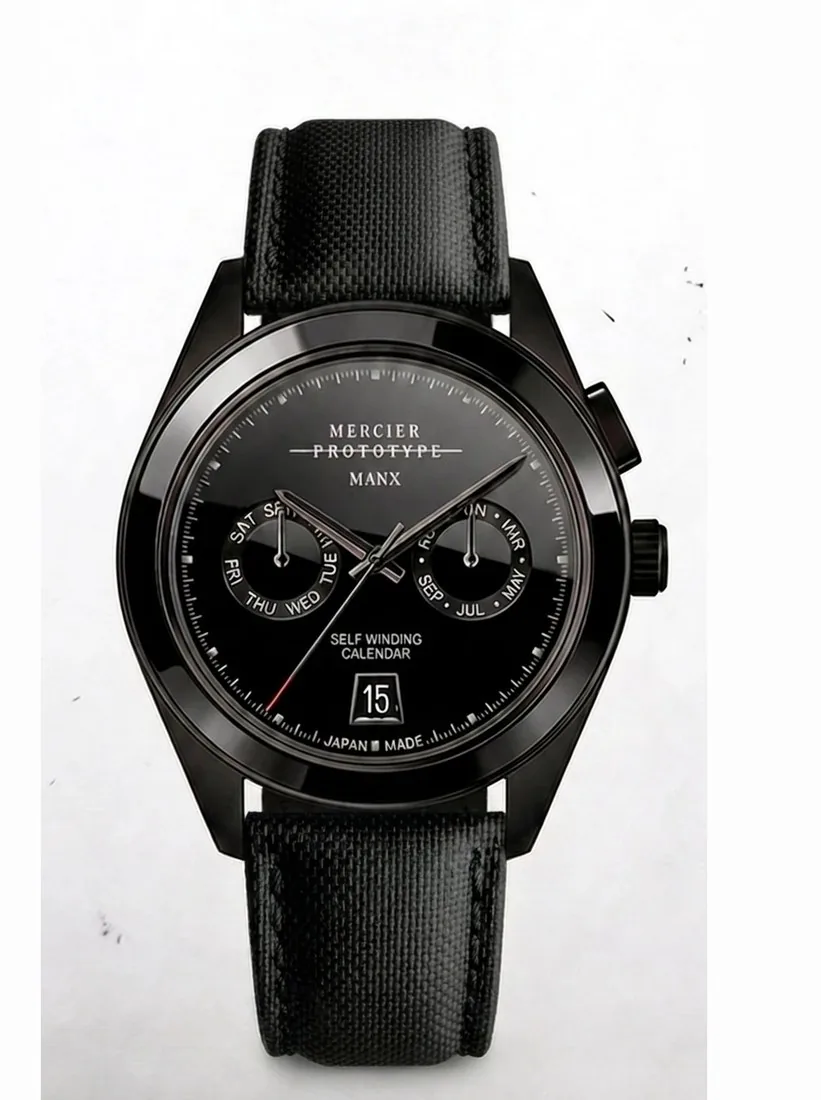 A reverse-panda dial, dark dial with light sub-dials