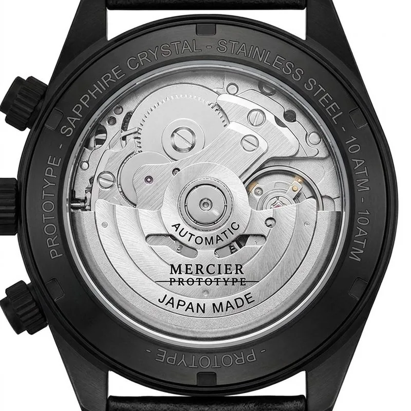 The automatic rotor of a mechanical watch movement, seen through a display caseback