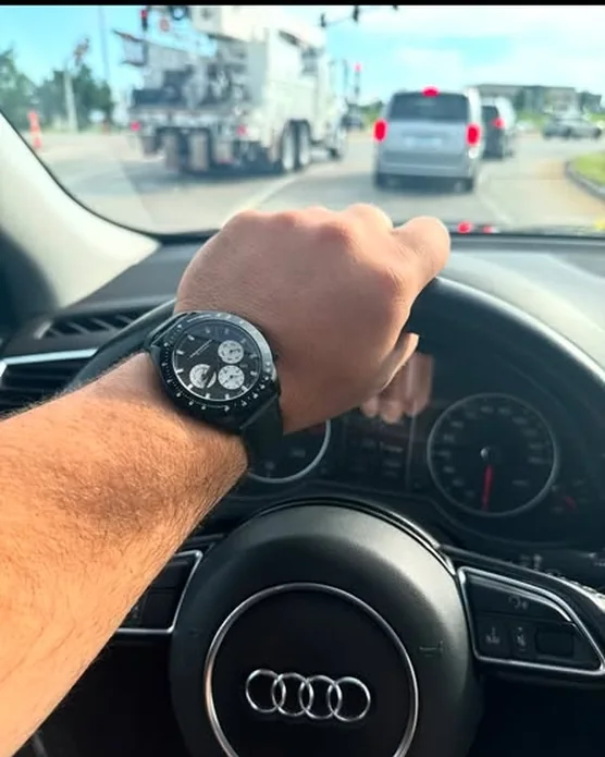 Manx on John D.'s wrist